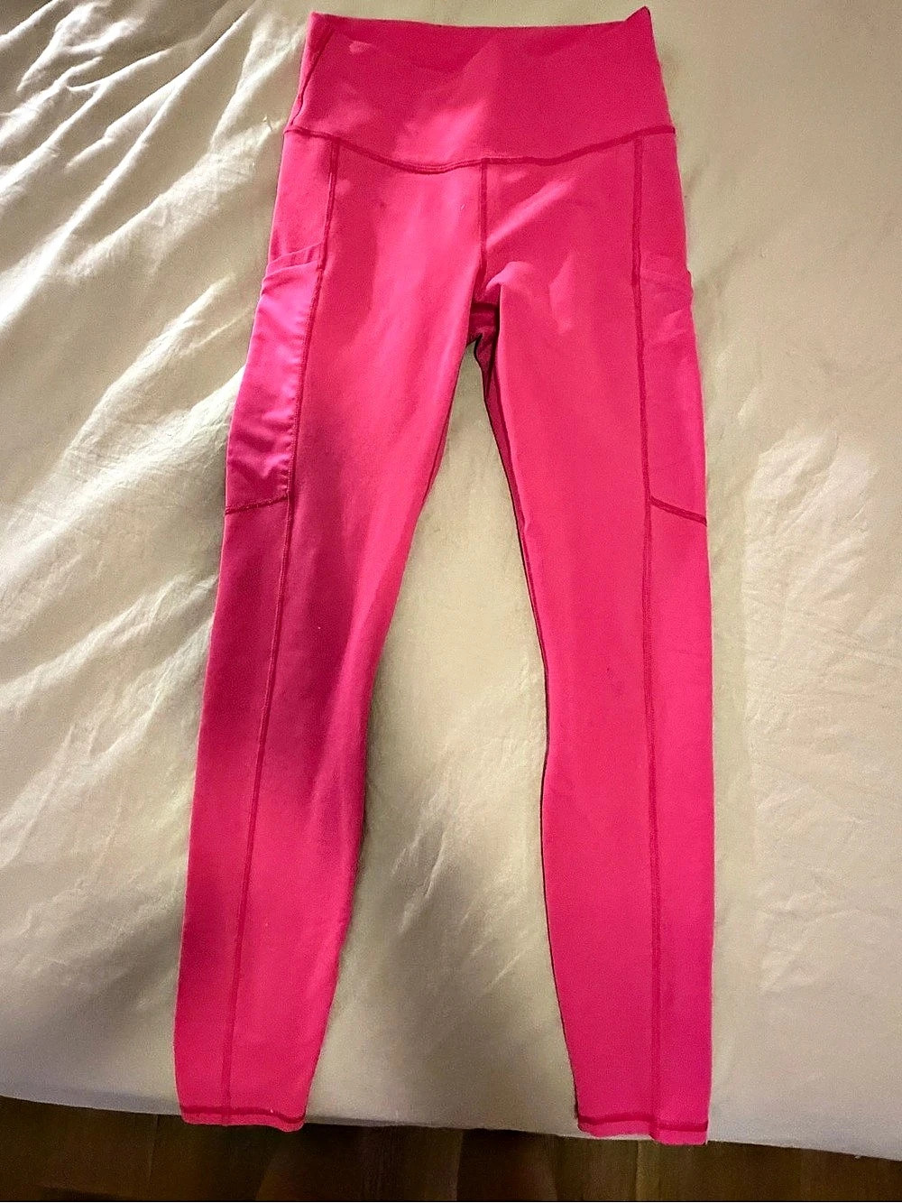 Fabletics PowerHold High-Waisted Pocket Legging Leggings Pink